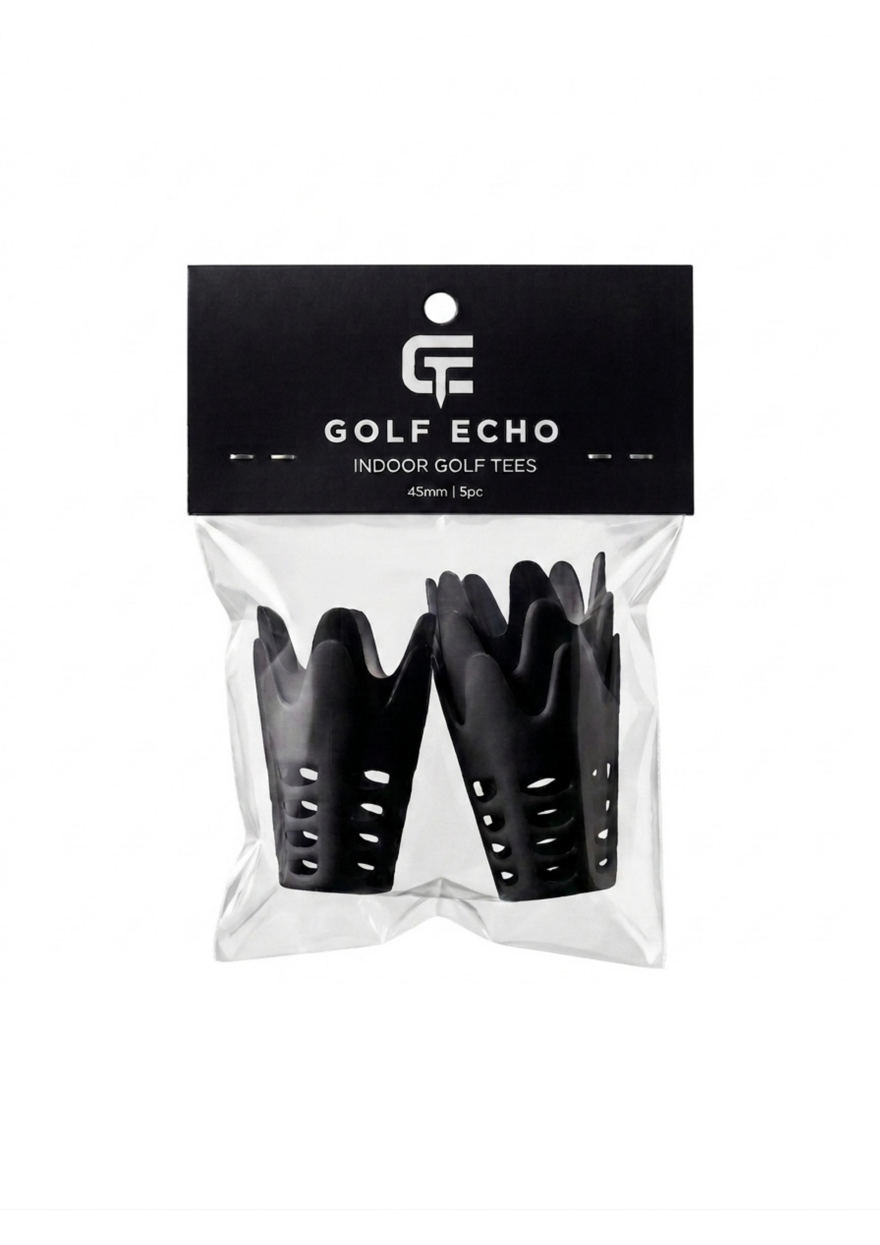 Indoor Golf Tees | 5 Stück | Groß | Schwarz