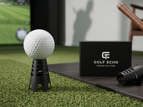 Indoor Golf Tees | 5 Stück | Groß | Schwarz